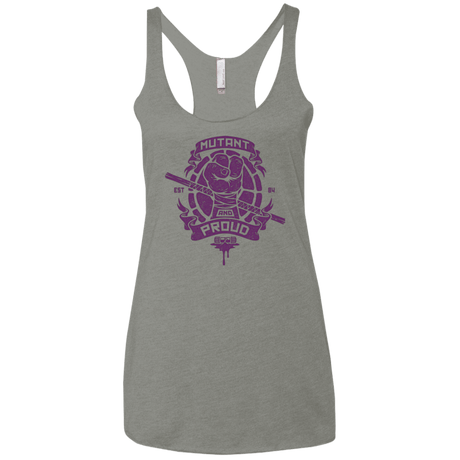 T-Shirts Venetian Grey / X-Small Mutant and Proud Donny Women's Triblend Racerback Tank