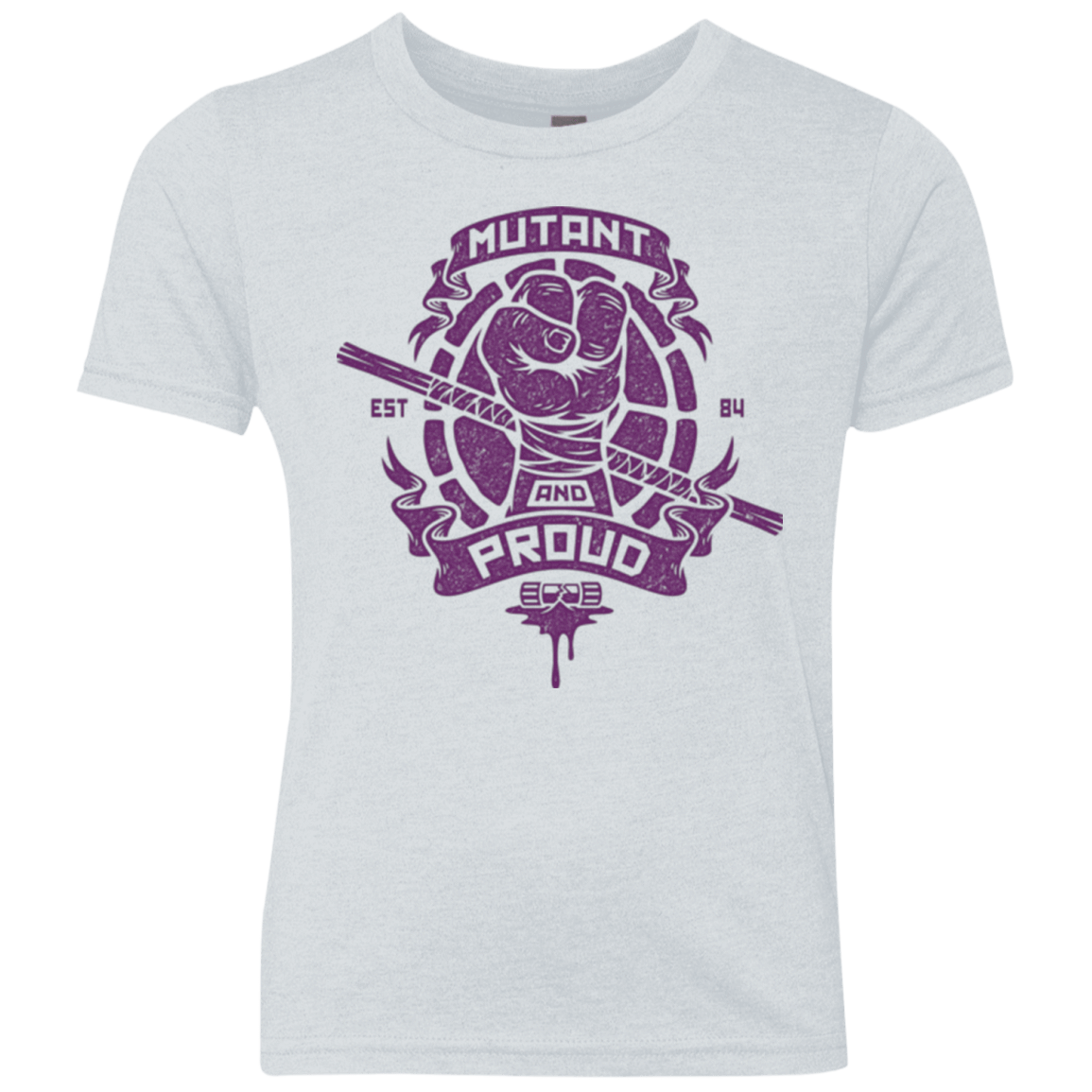 T-Shirts Heather White / YXS Mutant and Proud Donny Youth Triblend T-Shirt
