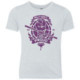 T-Shirts Heather White / YXS Mutant and Proud Donny Youth Triblend T-Shirt