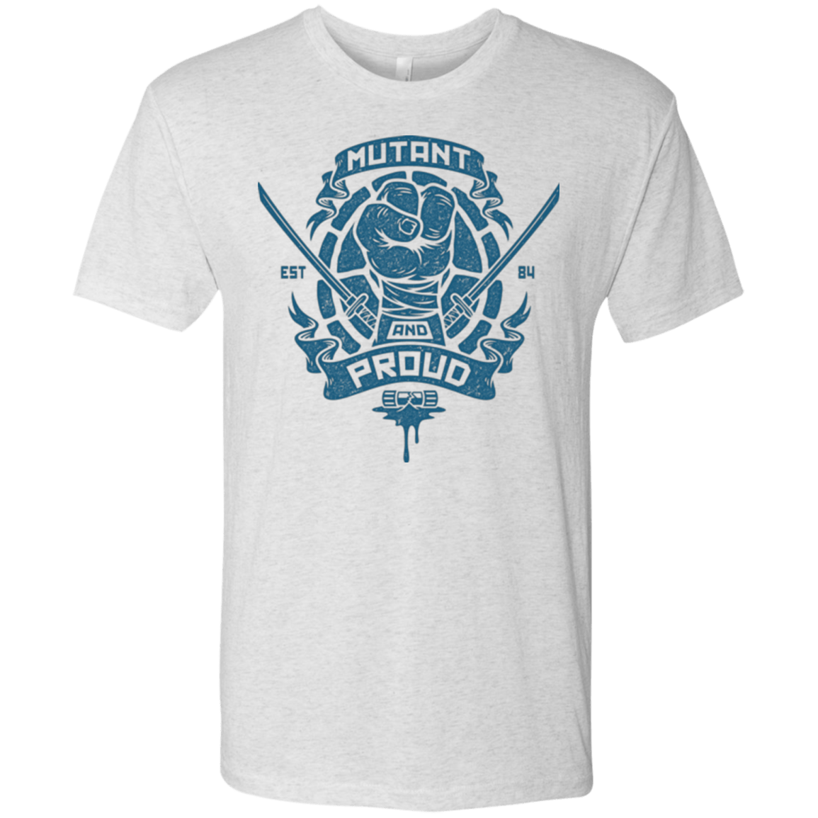 T-Shirts Heather White / Small Mutant and Proud Leo Men's Triblend T-Shirt