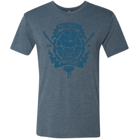 T-Shirts Indigo / Small Mutant and Proud Leo Men's Triblend T-Shirt