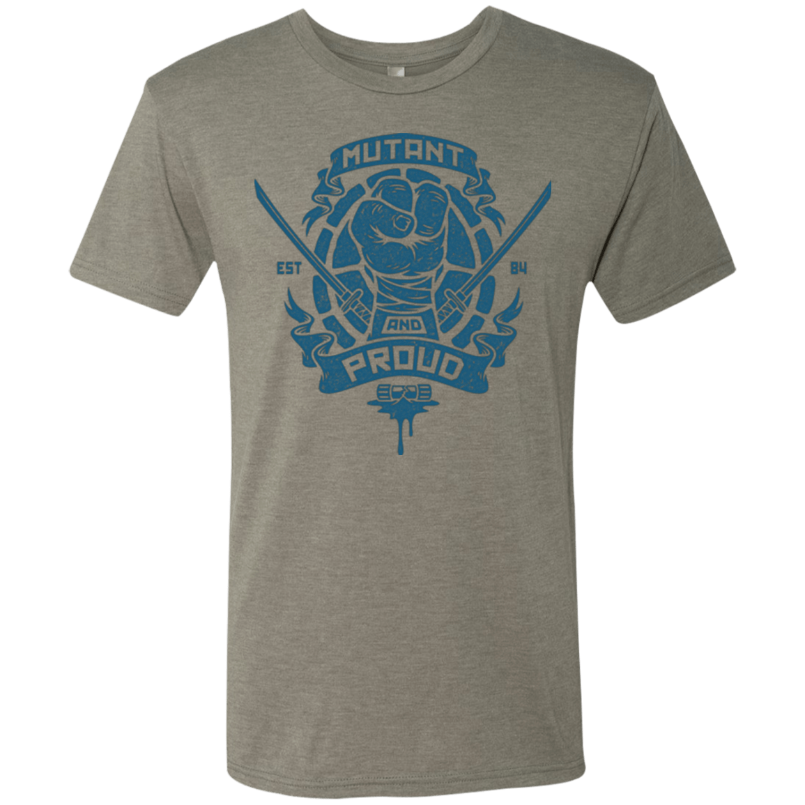 T-Shirts Venetian Grey / Small Mutant and Proud Leo Men's Triblend T-Shirt