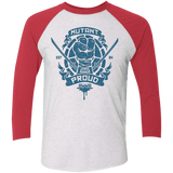 T-Shirts Heather White/Vintage Red / X-Small Mutant and Proud Leo Triblend 3/4 Sleeve