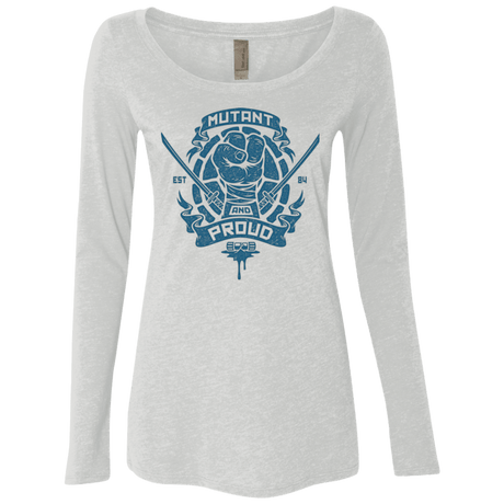 T-Shirts Heather White / Small Mutant and Proud Leo Women's Triblend Long Sleeve Shirt