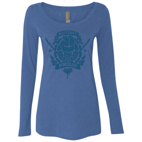 T-Shirts Vintage Royal / Small Mutant and Proud Leo Women's Triblend Long Sleeve Shirt