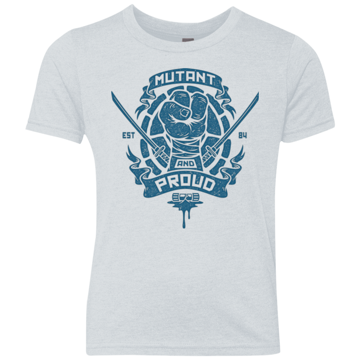 T-Shirts Heather White / YXS Mutant and Proud Leo Youth Triblend T-Shirt