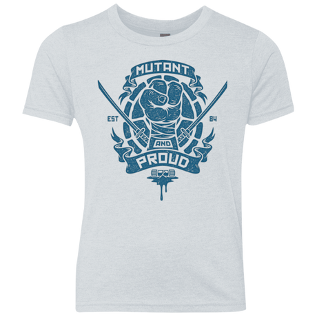 T-Shirts Heather White / YXS Mutant and Proud Leo Youth Triblend T-Shirt