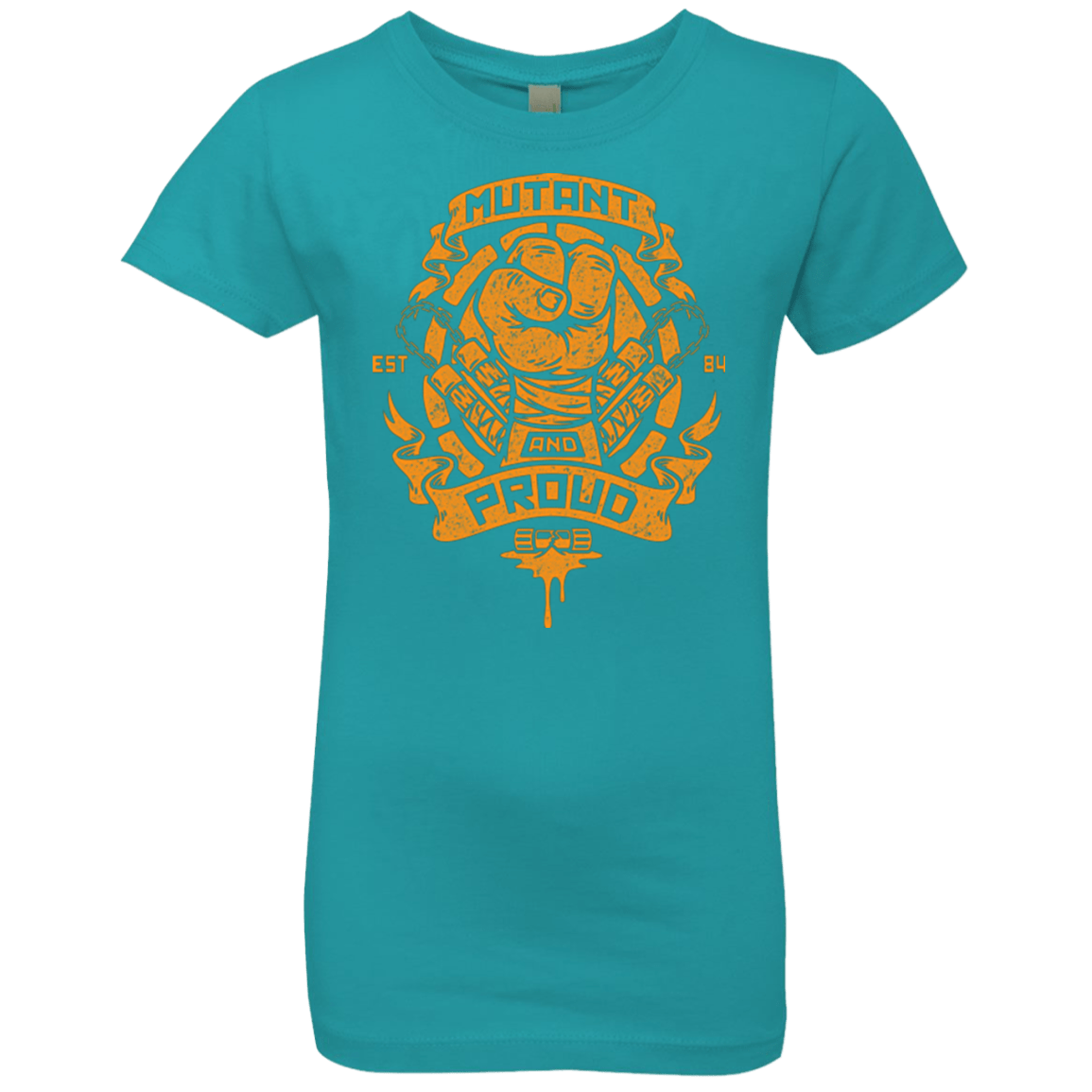 T-Shirts Tahiti Blue / YXS Mutant and Proud Mikey Girls Premium T-Shirt