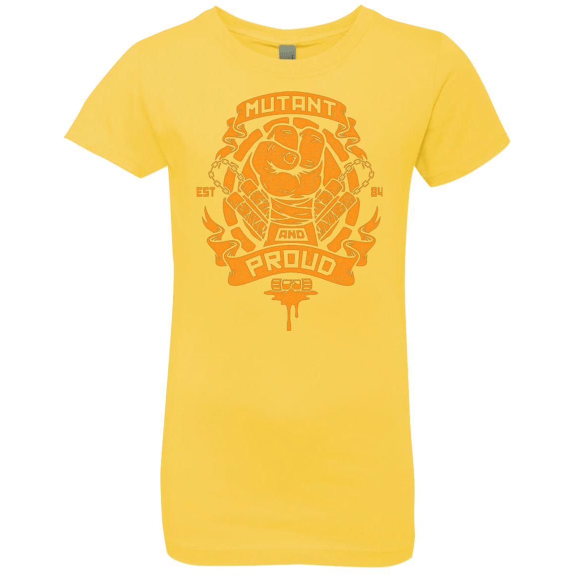 T-Shirts Vibrant Yellow / YXS Mutant and Proud Mikey Girls Premium T-Shirt