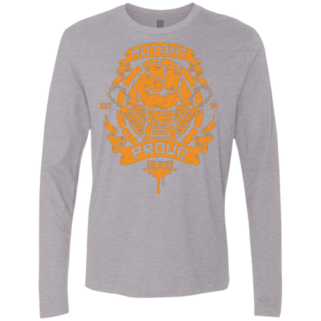 T-Shirts Heather Grey / Small Mutant and Proud Mikey Men's Premium Long Sleeve