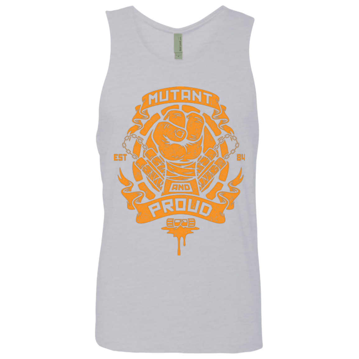 T-Shirts Heather Grey / Small Mutant and Proud Mikey Men's Premium Tank Top