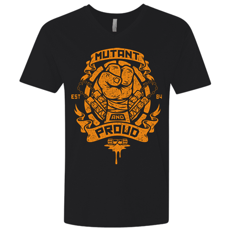 T-Shirts Black / X-Small Mutant and Proud Mikey Men's Premium V-Neck