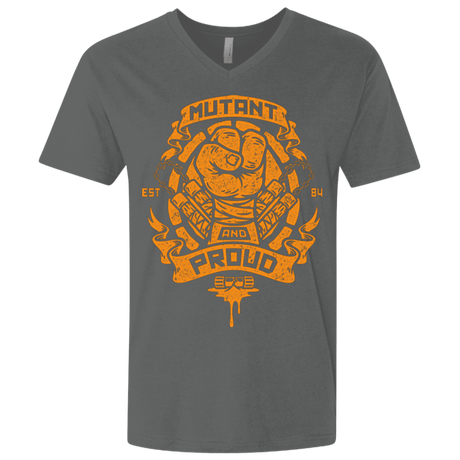 T-Shirts Heavy Metal / X-Small Mutant and Proud Mikey Men's Premium V-Neck
