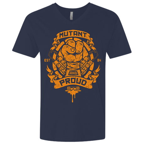 T-Shirts Midnight Navy / X-Small Mutant and Proud Mikey Men's Premium V-Neck