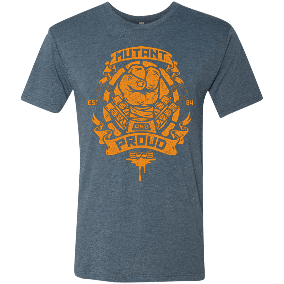 T-Shirts Indigo / Small Mutant and Proud Mikey Men's Triblend T-Shirt