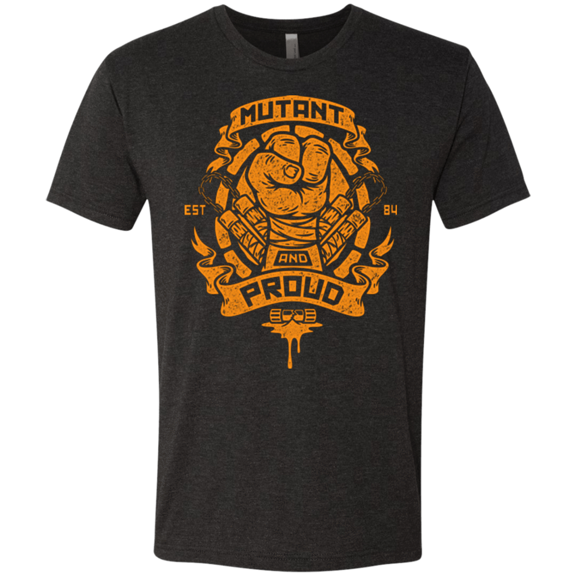 T-Shirts Vintage Black / Small Mutant and Proud Mikey Men's Triblend T-Shirt