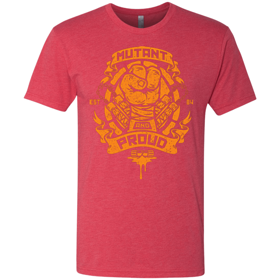 T-Shirts Vintage Red / Small Mutant and Proud Mikey Men's Triblend T-Shirt