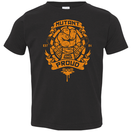 T-Shirts Black / 2T Mutant and Proud Mikey Toddler Premium T-Shirt