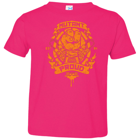 T-Shirts Hot Pink / 2T Mutant and Proud Mikey Toddler Premium T-Shirt