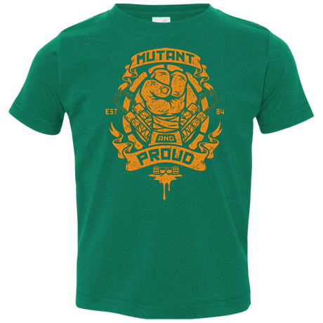 T-Shirts Kelly / 2T Mutant and Proud Mikey Toddler Premium T-Shirt