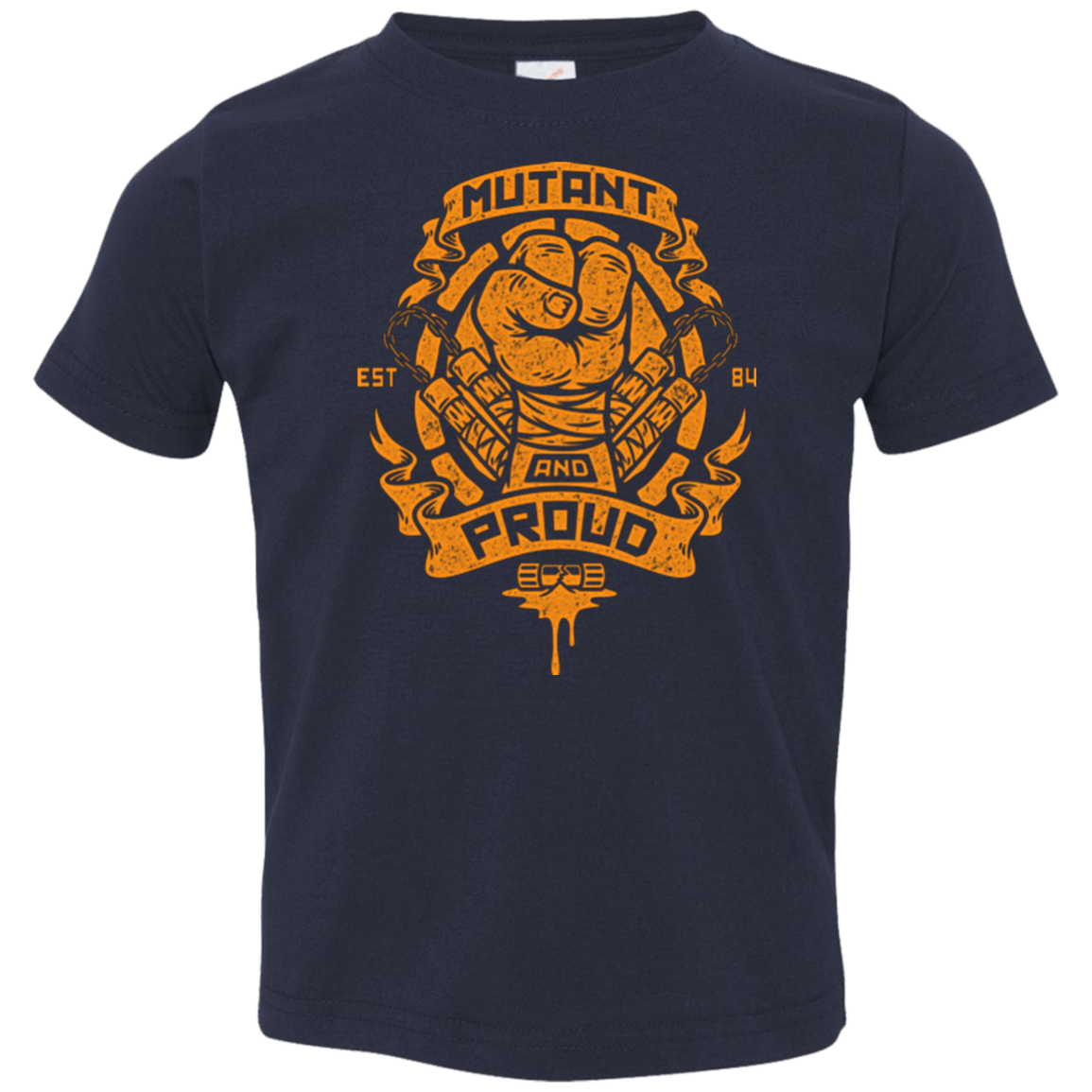 T-Shirts Navy / 2T Mutant and Proud Mikey Toddler Premium T-Shirt
