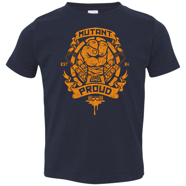 T-Shirts Navy / 2T Mutant and Proud Mikey Toddler Premium T-Shirt