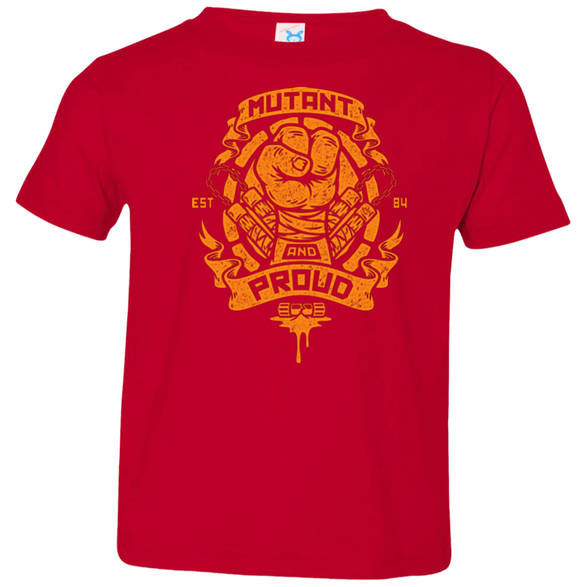 T-Shirts Red / 2T Mutant and Proud Mikey Toddler Premium T-Shirt