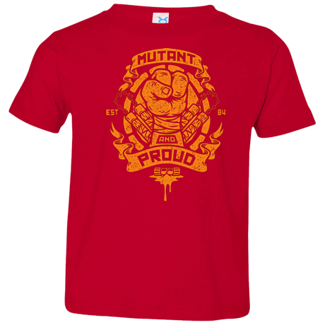 T-Shirts Red / 2T Mutant and Proud Mikey Toddler Premium T-Shirt