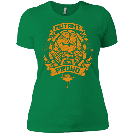 T-Shirts Kelly Green / X-Small Mutant and Proud Mikey Women's Premium T-Shirt