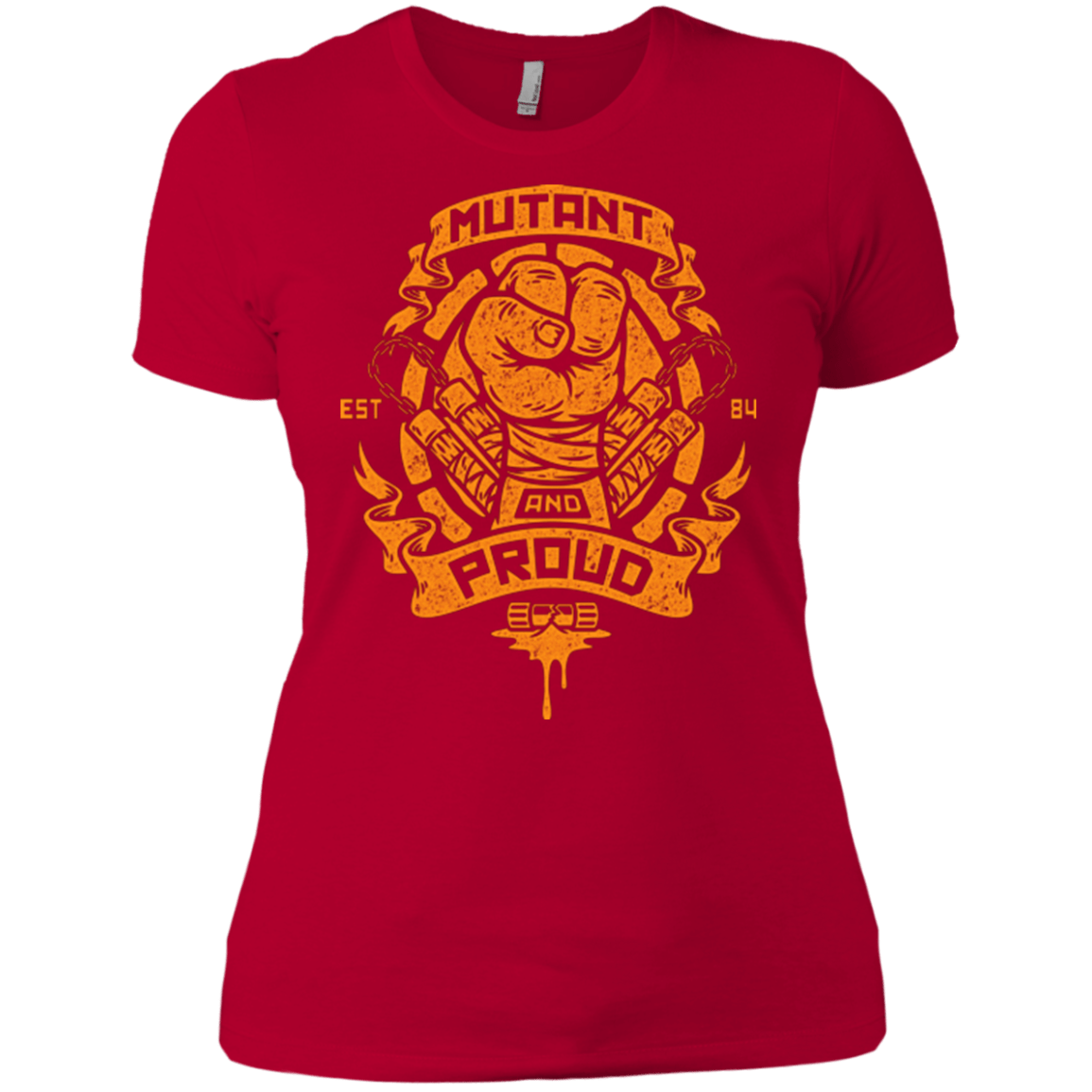 T-Shirts Red / X-Small Mutant and Proud Mikey Women's Premium T-Shirt