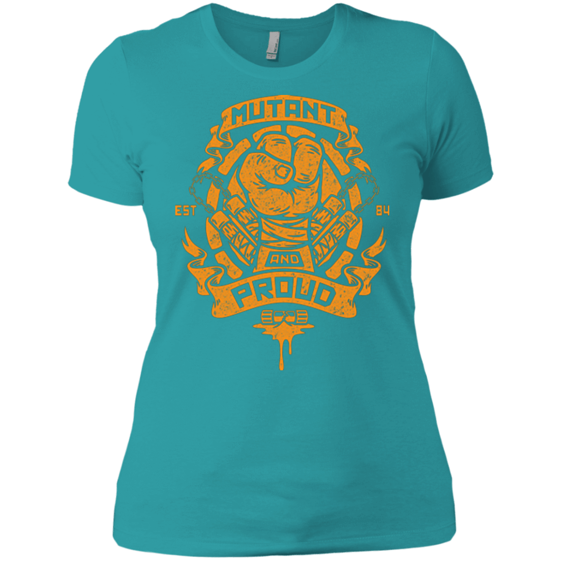 T-Shirts Tahiti Blue / X-Small Mutant and Proud Mikey Women's Premium T-Shirt