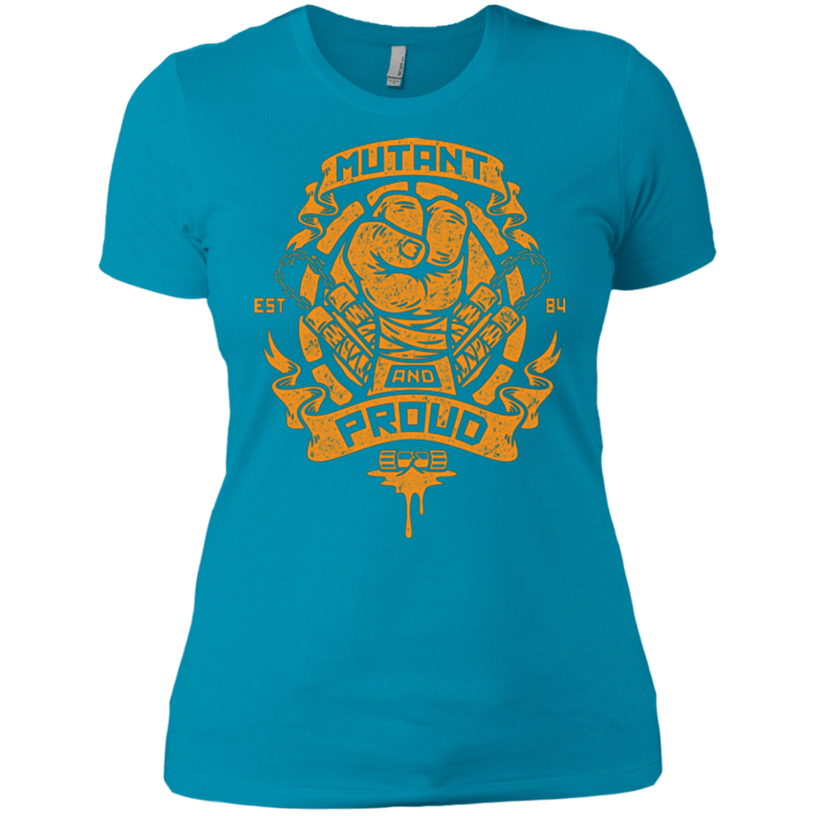 T-Shirts Turquoise / X-Small Mutant and Proud Mikey Women's Premium T-Shirt
