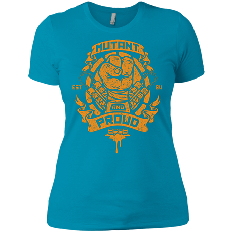 T-Shirts Turquoise / X-Small Mutant and Proud Mikey Women's Premium T-Shirt