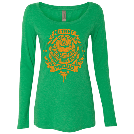 T-Shirts Envy / Small Mutant and Proud Mikey Women's Triblend Long Sleeve Shirt