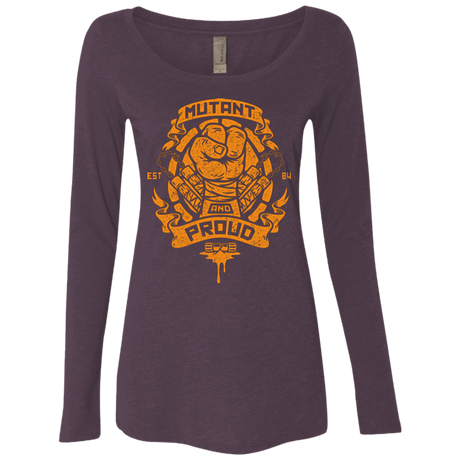 T-Shirts Vintage Purple / Small Mutant and Proud Mikey Women's Triblend Long Sleeve Shirt