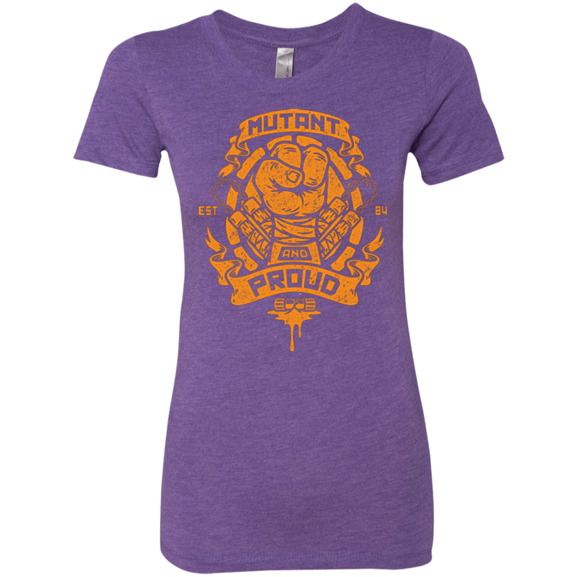 T-Shirts Purple Rush / Small Mutant and Proud Mikey Women's Triblend T-Shirt