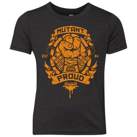 T-Shirts Vintage Black / YXS Mutant and Proud Mikey Youth Triblend T-Shirt