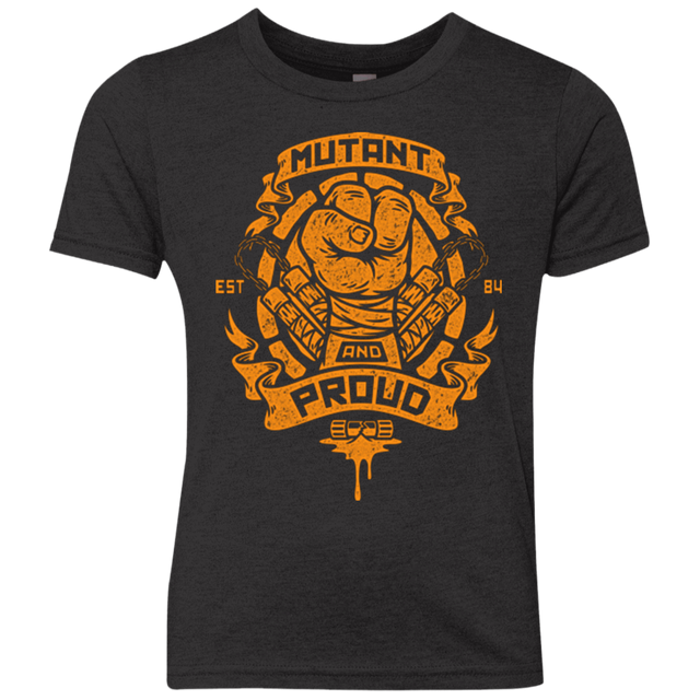 T-Shirts Vintage Black / YXS Mutant and Proud Mikey Youth Triblend T-Shirt