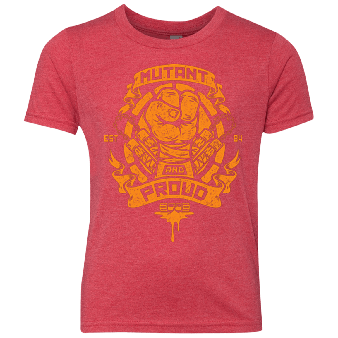 T-Shirts Vintage Red / YXS Mutant and Proud Mikey Youth Triblend T-Shirt