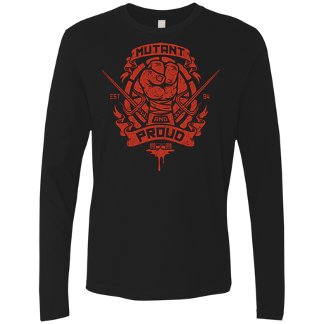 T-Shirts Black / Small Mutant and Proud Raph Men's Premium Long Sleeve