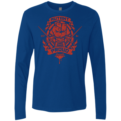 T-Shirts Royal / Small Mutant and Proud Raph Men's Premium Long Sleeve