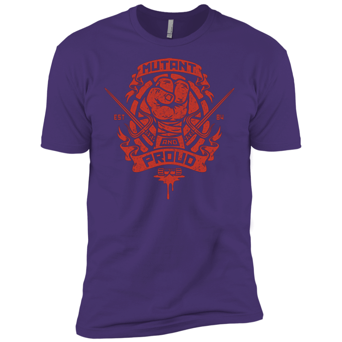 T-Shirts Purple / X-Small Mutant and Proud Raph Men's Premium T-Shirt