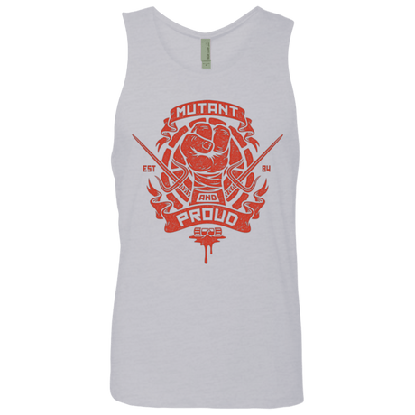 T-Shirts Heather Grey / Small Mutant and Proud Raph Men's Premium Tank Top