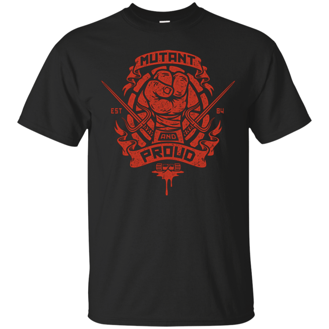 T-Shirts Black / Small Mutant and Proud Raph T-Shirt
