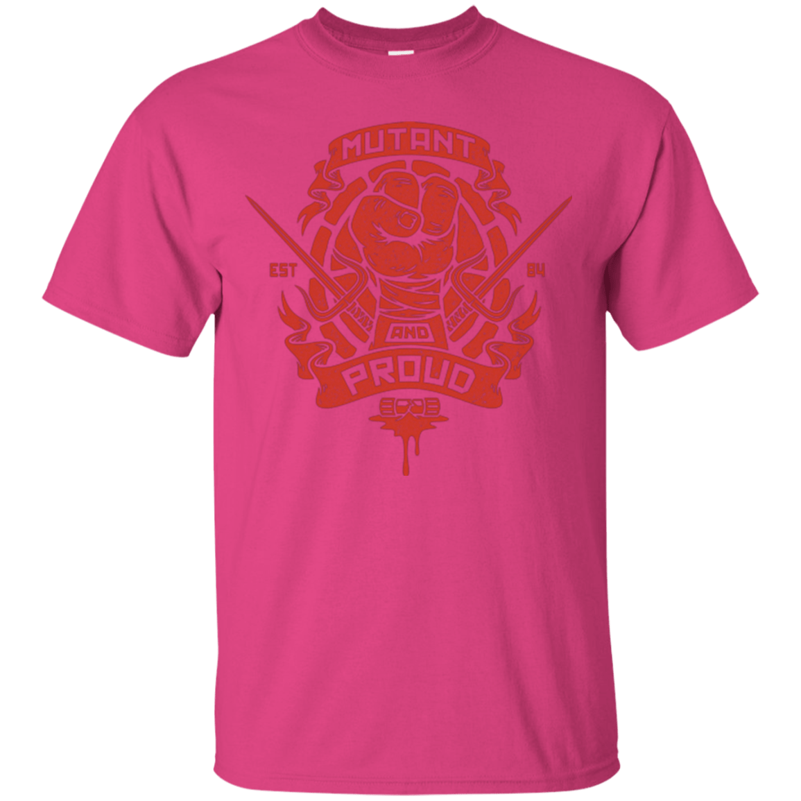 T-Shirts Heliconia / Small Mutant and Proud Raph T-Shirt
