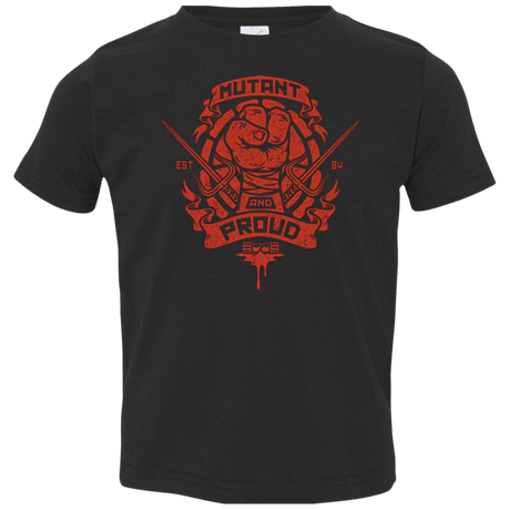 T-Shirts Black / 2T Mutant and Proud Raph Toddler Premium T-Shirt