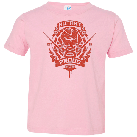 T-Shirts Pink / 2T Mutant and Proud Raph Toddler Premium T-Shirt