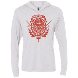 T-Shirts Heather White / X-Small Mutant and Proud Raph Triblend Long Sleeve Hoodie Tee