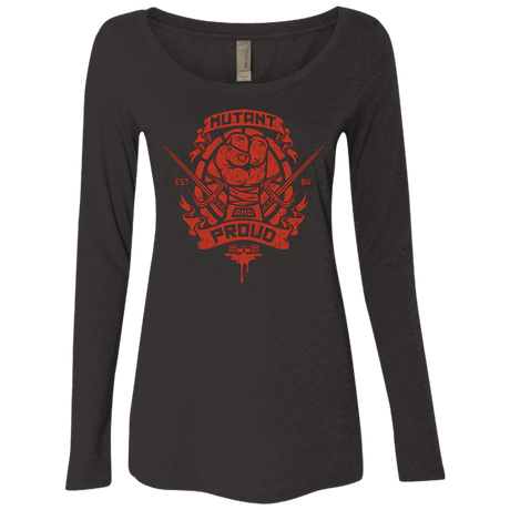 T-Shirts Vintage Black / Small Mutant and Proud Raph Women's Triblend Long Sleeve Shirt