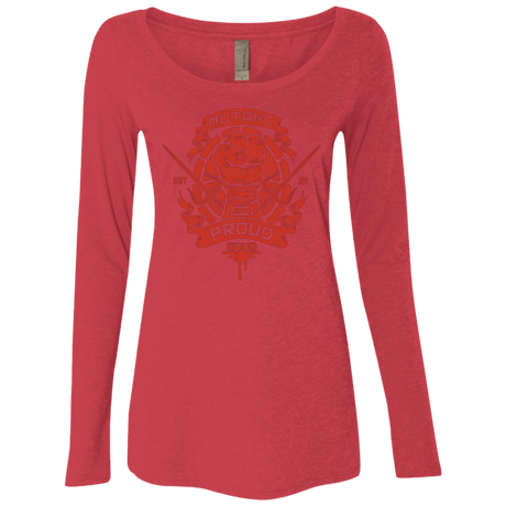 T-Shirts Vintage Red / Small Mutant and Proud Raph Women's Triblend Long Sleeve Shirt